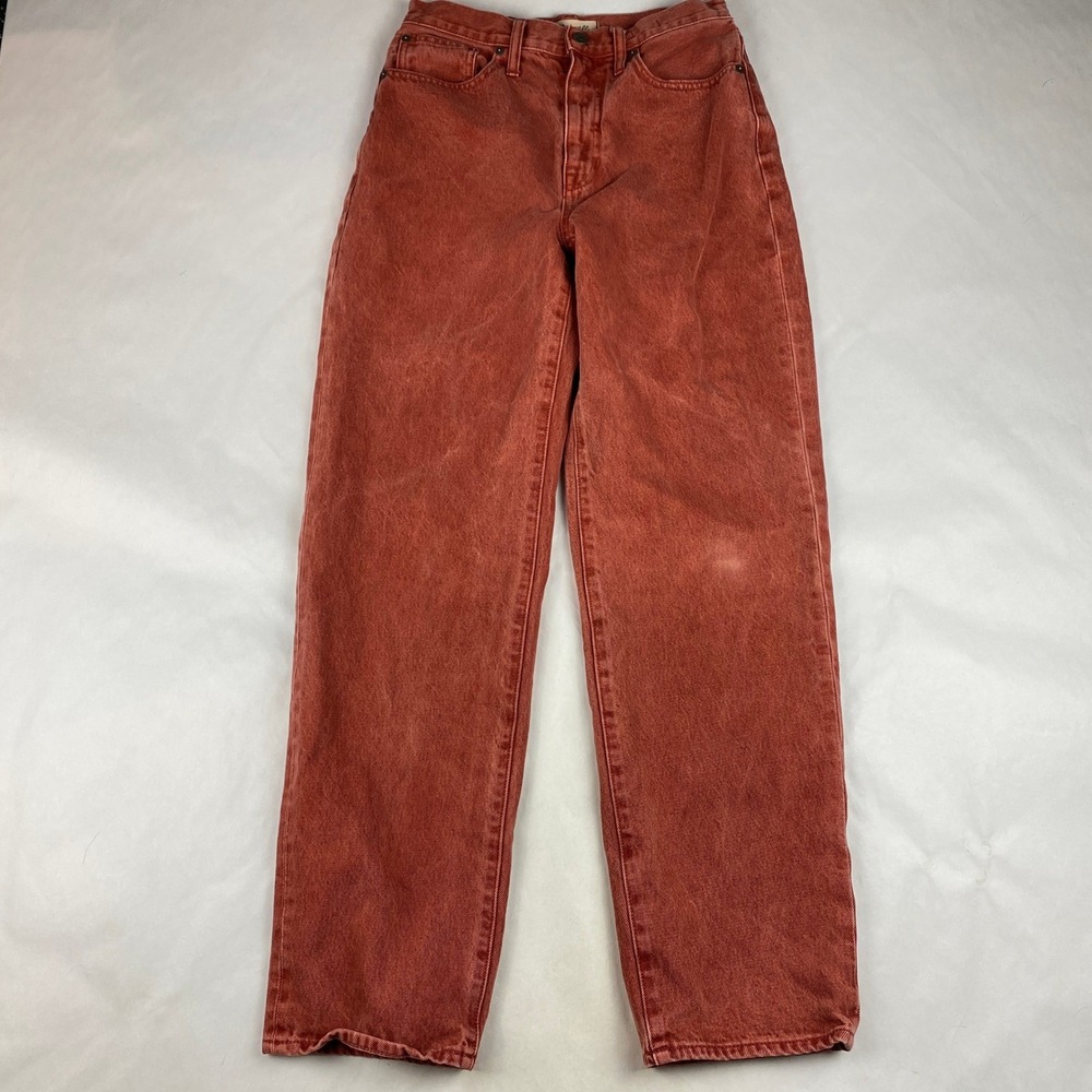 Madewell Jeans Women's Size 27 Baggy Straight Salmon - Flaw